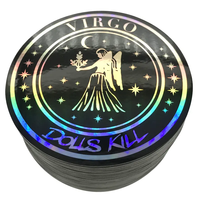 Logo personnalisé bas prix vente en gros promotionnel de haute qualité papier laser étiquette découpée à l'emporte-pièce étanche holographique impression autocollants