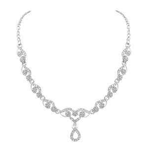 Alex Jewellery -ชุดสร้อยคอเพชรออสเตรียลายดอกไม้สง่างาม - Product Image 4