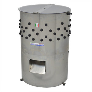 Attrezzatura per la macellazione della macchina per spiumatura del tamburo del pollo del pollame Top Quality Made in Italy spicher in acciaio inossidabile X18 SPIUMA X18 - Product Image 4