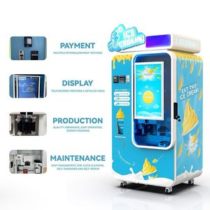 Vente en gros Robot distributeur de crème commercial en libre-service à pièces Distributeur automatique de crème glacée molle sur mesure entièrement automatique - Product Image 4