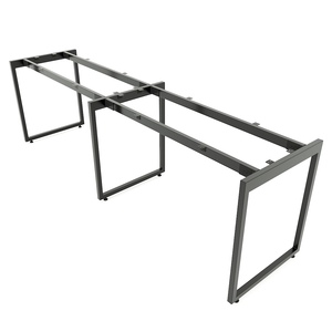 Mesa de Clúster para 2 Personas de 240x60cm con Estructura de Acero Resistente, Diseño Minimalista, Sistema HCSL013 - Product Image 6