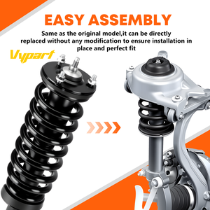 Nouvel ensemble complet d'amortisseurs de suspension avant avec ressort hélicoïdal, lot de 2 pour modèle Leaf 171347L 171347R - Product Image 5
