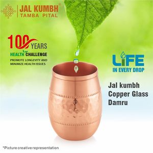 copper tumbler hammered design leakproof Ayurvedic <b>drinkware</b> for home restaurant and gifting purpose - Product Image 4