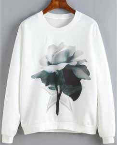 OEM Custom Printed Logo Pullover Outfit for Plus Size Women Short Front Long Back Side Slit <b>Hoodie</b> Sweatshirt for <b>Summer</b> Winter - Product Image 4