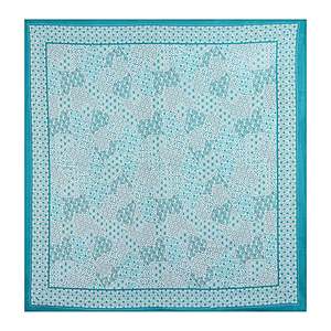 Juego de Sábanas de Algodón de 240 Hilos con Estampado Abstracto Azul Turquesa para Cama Doble, 2 Fundas de Almohada, 100% Algodón para Uso Doméstico - Juego de 3 Piezas (SHKV1055) - Product Image 4