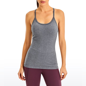 Camiseta sin mangas informal con cuello redondo para mujer, camisola bordada con logotipo personalizado para entrenamiento, camisetas sin mangas para correr y Fitness a la moda para mujer - Product Image 6