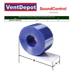 Rouleau de vinyle acoustique industriel 4 mm 26 STC 1,21 m x 18,29 m ignifuge 82C pour voiture et bureau - Product Image 4