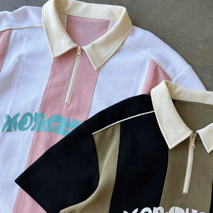 Camiseta de fútbol bordada de alta calidad con logotipo estampado personalizado, ropa deportiva para hombre, con cuello Retro camiseta de fútbol, camisetas polo de punto para hombre - Product Image 2