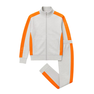 Fashionable Winter Streetwear Outdoor Tracksuit For Men Customized <b>Log</b> Sweat Suit Heavyweight Comfortable Wear - Product Image 1