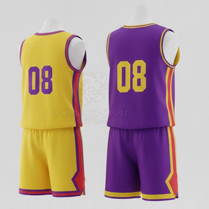 Vêtements de sport haute performance à séchage rapide, kit de basketball pour les entraînements et les compétitions en salle et en extérieur, pour les équipes. - Product Image 6