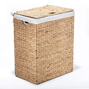 Giỏ Đựng Đồ Giặt Quần Áo Tùy Chỉnh Giỏ Đựng Lục Bình Giỏ Đựng Đồ Thủ Công Giỏ Đan Bằng Liễu Gai Giá Rẻ - Product Image 1