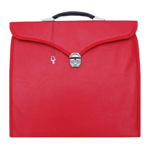 Masonic Regalia Delantal Maletín con brújula cuadrada amarilla Estuches masónicos de alta calidad Estuche de alta calidad Bolsillos de diferentes tamaños - Product Image 2