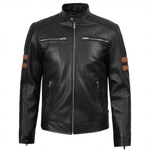 2026 OEM Top Trending Genuine Black Cowhide Leather <b>Jacket</b> For Men's High Quality Low MOQ <b>Plus</b>-<b>Size</b> Winter Fashion Heated <b>Jacket</b> - Product Image 1