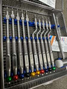 Osteotomos dentales manuales certificados CE (extremo recto curvado/cóncavo/punta) instrumentos quirúrgicos de extensión ósea 30 posiciones de mandíbula - Product Image 5