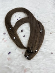 ผมต่อแบบชาวเรมี่ผมแท้สีน้ำตาลเย็นพร้อมโครงสร้างแข็งแรงสีสลาฟ - Product Image 2