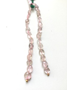 Cuentas Sueltas de Turmalina Rosa Claro Natural, 2 Hilos, Naturales, para la Elaboración de Joyería Fina, Piedras Preciosas - Product Image 4