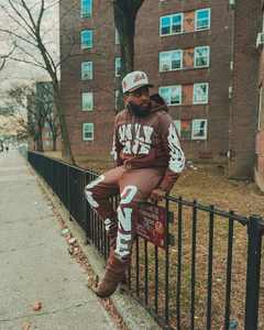 ชุดวอร์มสองชิ้นสำหรับผู้ชายเสื้อผ้าแนวสตรีทใส่วิ่งปักโลโก้ได้ตามต้องการสไตล์วินเทจ - Product Image 4