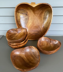 Cuenco de madera con forma de manzana, cuenco de madera de nueva moda, cuenco para servir postres, gran oferta, diseño moderno personalizado - Product Image 1