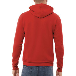 BELLA + TOILE CVC Tissu Hommes Coton Blanc Épais Poids Lourd Hoodies Surdimensionné Impression Personnalisée logo Hommes Hoodies Sweats - Product Image 4