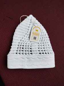 Gorro de Oración Musulmán Kufi Egipcio de Algodón Premium 100% Tejido a Mano, Ajustable, Ecológico, para Todas las Temporadas - Product Image 4