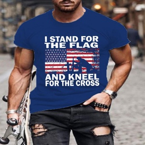 Vente en gros de haute qualité 100% coton hommes lourds sérigraphie manches courtes épaule tombante logo personnalisé t-shirt de l'usine - Product Image 1