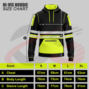Alta visibilidad Reflectante Fleece Safety Fleece Hi-vis Hoodies 100% Poliéster Fleece Safety Hi Vis Workwear Hoodies - Product Image 4
