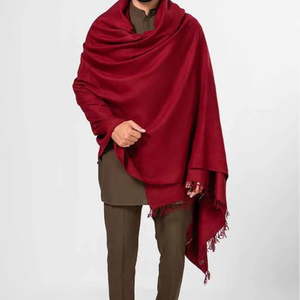 Men Winter Wool Solid <b>Shawl</b> Soft Breathable Traditional Warm Elegant <b>Wrap</b> for Cold Weather - Product Image 1