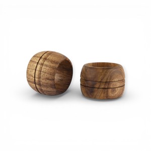 Handcrafted <b>Wooden</b> <b>Napkin</b> <b>Rings</b> With Smooth Rounded Shape For Elegant Table Setting Unique - Product Image 1