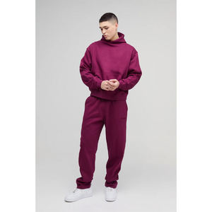 ชุดวอร์ม2ชิ้นสำหรับผู้ชายชุดวอร์มหนังสไตล์สตรีทชุดวอร์มสำหรับผู้ชาย - Product Image 2