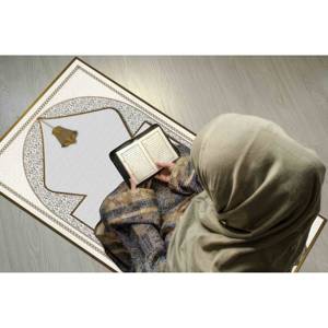 Gray Prayer <b>Rug</b>, Gold Prayer <b>Rug</b>, Worship <b>Rug</b>, Printed <b>Rug</b>,Nonwoven <b>Thin</b> <b>Rug</b> - Product Image 5