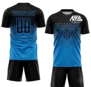 Maillots de football français les plus vendus, personnalisables avec le nom de l'équipe, uniforme de football pour hommes, 100% polyester, séchage rapide, respirant, unisexe - Product Image 1