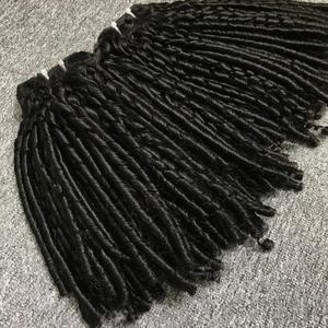 Pixie Curly Virgin Weft Bundle Cheveux Vietnamiens Bruts Noir Un Donneur pour Femmes Noires - Product Image 1