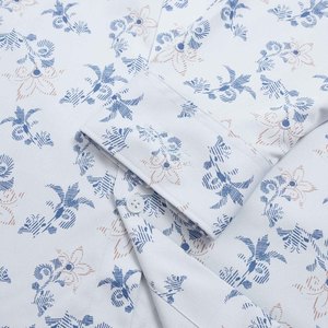 Chemise imprimée Aristino pour hommes ALS1610Z vente en gros prix chaud col Mandarin anti-rides respirant haut produit - Product Image 4