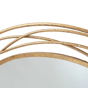 <b>Gold</b> Metal Frame Home Modern <b>Round</b> <b>Wall</b> Decor - Product Image 6