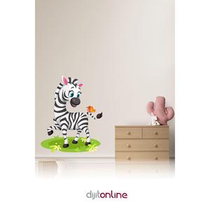 สติ๊กเกอร์ติดผนังลายม้าลายน่ารัก80x65cm - Product Image 1