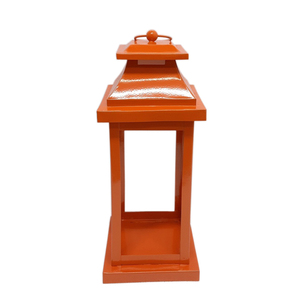 Lanterne en Fer pour Décoration d'Halloween Base en Cuir Couleur Or T Lumière et Bougeoir pour la Décoration de la Maison - Product Image 5