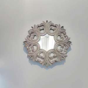 Miroirs muraux en bois décoratifs carrés artistiques modernes Décoration murale pour la maison Décoration murale pour le salon Mariage - Product Image 2