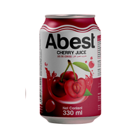 OEM ODM Abest Kersen Sap Laag Koolhydraat Alu Blik 330ml 24-pack Groothandel Drank met Vietnamese Smaak
