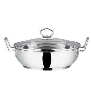 Marmite de style élégant en acier inoxydable fini or rose avec couvercle pour casserole de table servant une marmite fabriquée en Inde - Product Image 2