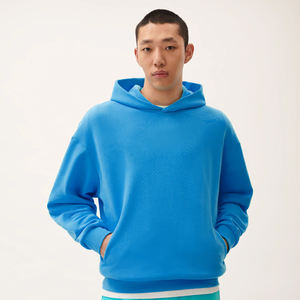 Sudadera con capucha personalizada para hombre, ropa de calle fresca de verano para entrenamiento de gimnasia, informal, ajuste relajado, algodón suave bordado - Product Image 1