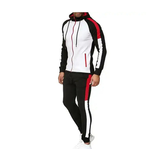 Ensemble de survêtement pour homme OEM, ensembles de vêtements de sport pour la salle de sport et l'entraînement, ensembles de vêtements de sport avec fermeture éclair intégrale pour homme - Product Image 3