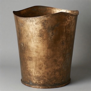 Cubo de basura de Metal en relieve para residuos AluZen, cubo de basura para el hogar, oficina, cocina, restaurante, baño, para gestión de basura de papel usado - Product Image 3