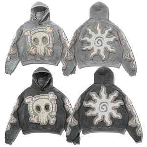 Sweat à capuche zippé intégral en molleton épais pour homme, 360 g/m², respirant pour l'été - Product Image 4