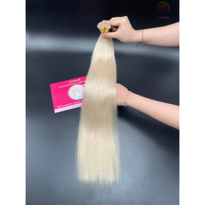 ขายส่งผมดิบผมเวียดนามตรงที่ยังไม่ได้แปรรูปราคาดีที่สุดหนังกําพร้าชิดชิดต่อผมจํานวนมาก #สีงาช้าง - Product Image 1