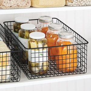 Handmade Kitchen <b>Storage</b> <b>Basket</b> Wrought Iron <b>Wire</b> Made Large <b>Basket</b> for Laundry Clothes in Wholesale Price - Product Image 6
