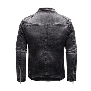 Vestes en jean à fermeture éclair complète pour hommes Fabricant professionnel conception personnalisée coupe parfaite bas prix logo personnalisé - Product Image 2