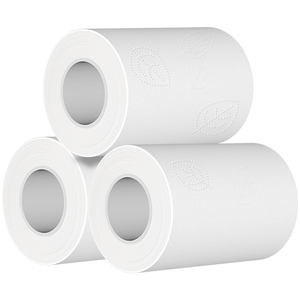 Rounuo reciclado individual envuelto 100% pulpa de madera rollo estándar baño papel higiénico - Product Image 1