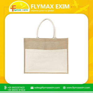 Proveedores de bolsas de yute Bolsas de compras de yute naturales elegantes de calidad premium reutilizables ecológicas para uso diario - Product Image 2