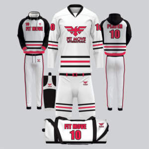 Uniforme de hockey sur glace en polyester de haute qualité personnalisable dernier design avec impression personnalisée Service OEM & ODM Ensemble de nouvelle arrivée - Product Image 1