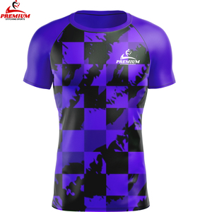 เสื้อยืดรัดรูปผู้ชายแบบสปอร์ตแห้งเร็วเสื้อแขนสั้นซับเหงื่อสำหรับออกกำลังกายและวิ่งแบบแข็ง - Product Image 3